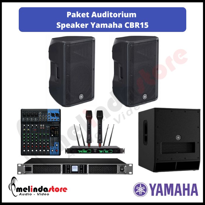 Paket Auditorium Speaker Pasif Yamaha CBR 15 | 2 Speaker 1 Subwoofer